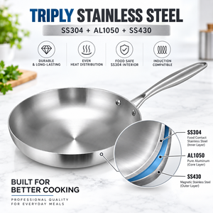 Batterie de cuisine antiadhésive en acier inoxydable 304 TIANXING : <span class=keywords><strong>Casserole</strong></span> 18 cm, Marmites 20/24 cm, Poêle à frire 26 cm, Ensemble de casseroles et faitouts - Product Image 2