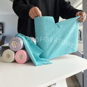 Chiffons professionnels pour le décapage de la cire et le polissage des voitures, rouleau de serviettes en microfibre pour les ateliers de detailing automobile - Product Image 2