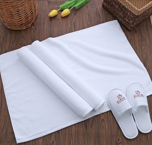 Dige Hotel in cotone Hotel telo da pavimento Hotel asciugamano da pavimento bianco puro asciugamano da pavimento bianco puro - Product Image 6