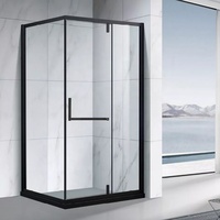 Puerta Corredera para Ducha de Baño Seawin, Diseño Popular, 8/10/12 mm, con Marco, Vidrio Templado, Cabina de Ducha