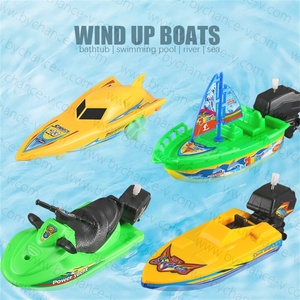 Nouveauté 2023 Jouets de bain pour enfants et bébés : Bateaux à remonter à la corde, Bateaux à voile, Jouets de douche, Jouets de bain flottants, Jouets bateaux rapides - Product Image 2