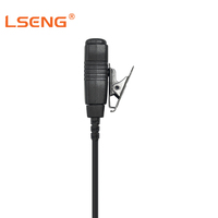 Casque de communication LSENG en forme de D avec micro et PTT, écouteur filaire compatible avec les radios bidirectionnelles Kenwood et Baofeng à connecteur double broche
