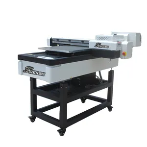 Mini impresora uv de superficie plana, máquina de impresión uv de inyección de tinta digital de 6 colores para caja de teléfono de cerámica, madera de vidrio, 6090 cm