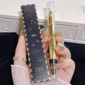 <span class=keywords><strong>Maquillaje</strong></span> de ojos perezosos de alta calidad, 6 colores, resaltador, Pluma de sombra de ojos, barra de sombra de ojos de doble cabeza, pluma resaltadora, Stock de fábrica - Product Image 2