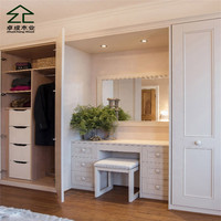 Meuble de chambre moderne extensible en bois avec coiffeuse de luxe pour salon