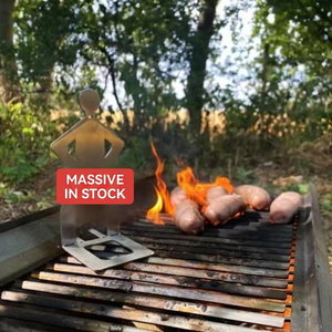Soporte para Salchichas de Acero Inoxidable 304 con Forma Humana, Divertido Soporte para Asar Hot Dogs, Accesorio Novedoso para Parrilla de Barbacoa al Aire Libre - Product Image 1