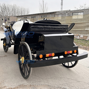 Voiture de tourisme électrique noire de transport spécialisée, style calèche européenne, luxueuse, pour 4 à 6 personnes - Product Image 2