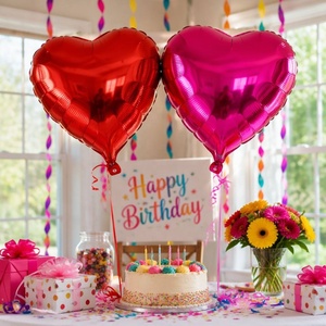 Globos de Aluminio en Forma de Corazón Pequeño de 10 Pulgadas, Decoración para San Valentín, Graduación, Bodas y Fiestas - Product Image 5