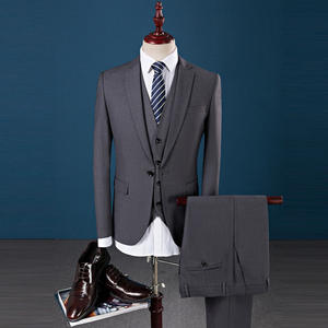 Vendita più popolare 3 pezzi Set Blazer + pant + gilet da uomo abiti da sposa tre pezzi abiti formali Business per gli uomini - Product Image 6