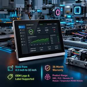 Mochuan M007 7'' DC24V Panneau tactile HMI programmable Ethernet Modbus haute résolution avec processeur 4 cœurs 1,2 GHz pour la maison - Product Image 1