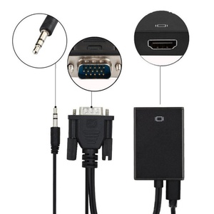 อะแดปเตอร์ VGA <span class=keywords><strong>เป็น</strong></span> HDTV ความละเอียด 1080P พร้อมช่องเสียบเสียง 3.5 มม. <span class=keywords><strong>สาย</strong></span><span class=keywords><strong>แปลง</strong></span> VGA ตัวผู้ <span class=keywords><strong>เป็น</strong></span> HDTV ตัวเมีย 19 พิน - Product Image 4