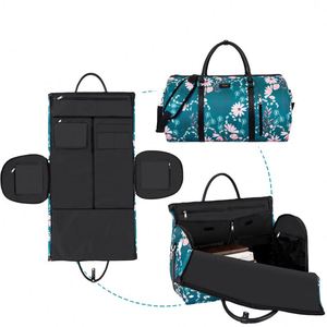 BSCI factory For Women Carry on Garment Duffel <b>Bag</b> Custom Convertible Travel <b>Bag</b> Factory New Large Capacity <b>Folding</b> Storage <b>Bags</b> - Product Image 3