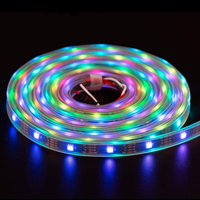 Bande LED RGB adressable programmable 5V WS2813 pour projet SMD5050 SK6812 4 broches Pixel RGB Tira WS2812B