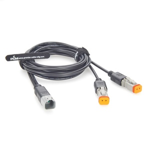 Kabel Otomotif Deutsch 2 Pin Male ke Dual Female Y Splitter Seri DT DT04-2P ke DT06-2S-E008 untuk Mobil Truk Kapal - Product Image 3