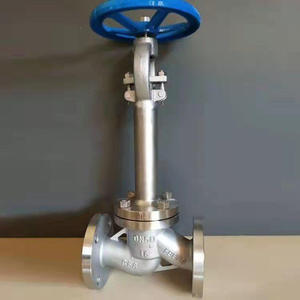 วาล์วปิด-เปิดสแตนเลสแบบไครโอเจนิก รุ่น DJ41W-16 พร้อมก้านยาวสำหรับการผลิตออกซิเจนเหลว ไนโตรเจนเหลว อาร์กอนเหลว และคาร์บอนไดออกไซด์เหลว - Product Image 4