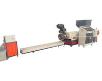 Extrudeuse Granulateur Monophasé Monovis pour Flocons de Plastique Recyclé ABS, PP, PE, LDPE, HDPE, PET avec Moteur et Pompe