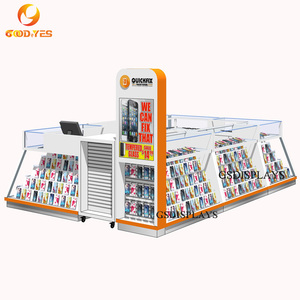 Sang trọng thân thiện với môi bền điện thoại sửa chữa & phụ kiện <span class=keywords><strong>kiosk</strong></span> với LED chiếu sáng cho trung tâm mua sắm tùy chỉnh kích thước - Product Image 4