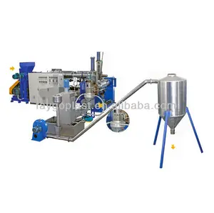 FAYGO UNION Small Side Force Feeder Plastic PS Pellet Granule Recycling Pelletizer Grinding Machine