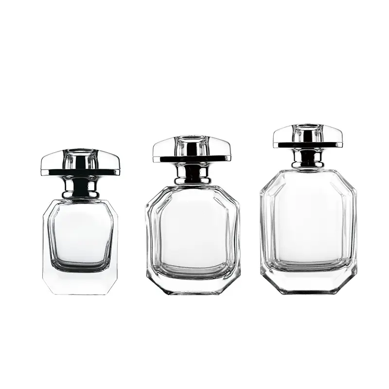 Factory Design Hexagonal Private Creative Luxury Cosmetics Bottle 30ml 50ml 100ml Perfume Glass Bottle For Women