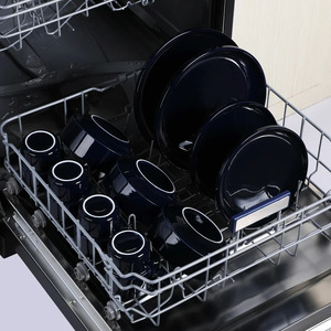 Service de vaisselle personnalisable en porcelaine bleu roi avec logo, design moderne et classique, écologique, pour hôtels et restaurants, idéal pour Noël - Product Image 5