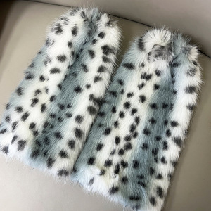 Chauffe-jambes en fausse fourrure à pois léopard pour femme, style Y2K, pour soirée en boîte de nuit, cosplay, couvre-jambes chauds, chaussettes - Product Image 3