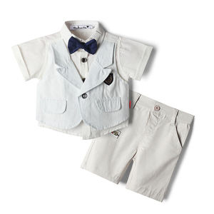 Ropa de Bebé al por Mayor de Fábrica, Conjuntos de Pantalones Cortos para Niños de 1 a 4 Años, Trajes Formales de 2 Piezas para Niños, Conjuntos de Ropa para Bebés - Product Image 3