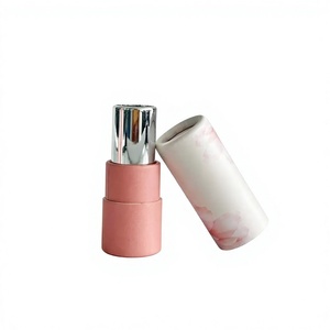 Envase cilíndrico de cartón ecológico, impreso a todo color, en color rosa, tipo tubo de papel grande, caja redonda, tubo de papel extensible. - Product Image 1