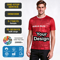 Maillot de sport personnalisé, imprimé par sublimation, respirant, séchage rapide, logo personnalisé, vente en gros, t-shirt pas cher