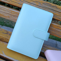A6 A5 PU Leder Lose blatt Ring binder Nachgefüllter Geld organisator Budget binder Buch Geld umschläge Brieftasche Binder Mit Umschlägen