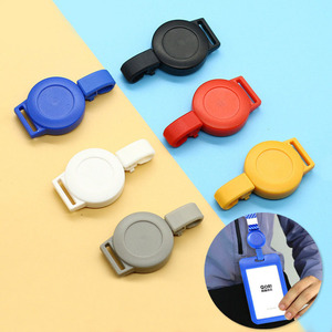 Porte-bobine de badge portable rétractable en ABS avec logo personnalisé pour accessoire de carte d'identité de médecin et d'infirmière - Product Image 1