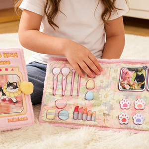 Giocattoli Educativi per Neonati, Libro Morbido in Tessuto, Libro di Peluche Personalizzato per Attività Prescolari, Cuscino a Forma di Animale Imbottito - Product Image 4