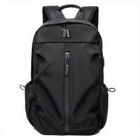 Sac à dos pour ordinateur portable en polyester, pliable, imperméable, de bonne qualité, avec chargement USB, idéal pour l'école, les voyages et les activités de plein air