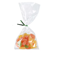 Sac en plastique transparent personnalisé en cellophane pour l'emballage des aliments, des bonbons, du pain, sac transparent OPP