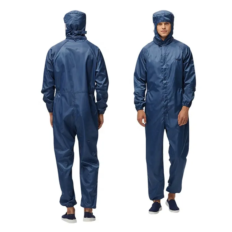 Clean room garment esd clothing coat uniforms anti static hooded work clothes jackets