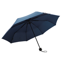 Parapluie de voyage portable écologique à 3 plis, manuel et sûr