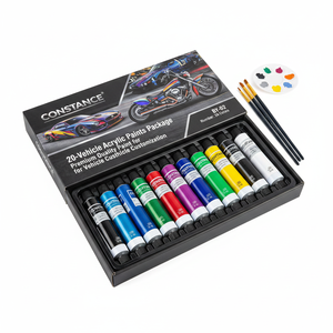 Constance 20-Color Acrylic <b>Paints</b> Package with 15 cm Line Width Premium Quality for Vehicle Customization - Product Image 2