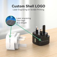 Chargeur mural USB 5V 2000mA Prise murale USB Royaume-Uni 5V 2A Adaptateur secteur compatible avec téléphone tablette Kindle