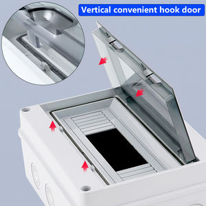 Kotak Distribusi MCB Seri CE HT Tahan Air dan Debu untuk Luar Ruangan IP65 2/3/5/8/12/15/18/24 Jalur Baja ABS Breaker - Product Image 4