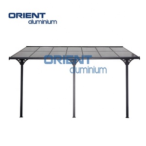 Kits d'abri de voiture à <span class=keywords><strong>toit</strong></span> <span class=keywords><strong>plat</strong></span> <span class=keywords><strong>en</strong></span> aluminium Garages d'abri de voiture avec toiture <span class=keywords><strong>en</strong></span> polycarbonate Structure d'abri de voiture - Product Image 4