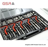 Ensemble d'outils de réparation de filetage M5-M12 131 pièces Kit de réparation de filetage Foret HSS Ensemble d'outils Helicoils