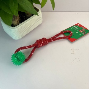 Jouet à mâcher pour chien en corde <span class=keywords><strong>de</strong></span> coton <span class=keywords><strong>de</strong></span> Noël, couineur, pour soulager le stress et l'ennui, interactif, durable, cadeau <span class=keywords><strong>de</strong></span> Noël, 25 styles - Product Image 4