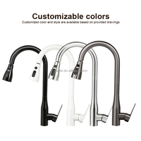 Nouvelle Arrivée Robinet Mélangeur Facile à Installer avec Douchette Extensible en Acier Inoxydable 201 pour Évier de Salle de Bain et Cuisine