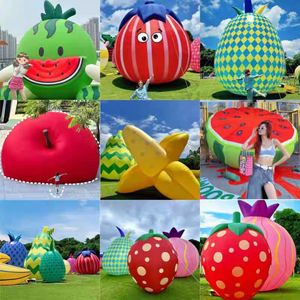 Fruits et légumes gonflables géants comprenant fraise, citron, ananas, kiwi, pomme orange pour la décoration extérieure Navires par mer - Product Image 6