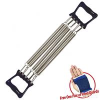 Ensemble d'équipement de fitness portable pour hommes : Extenseur de poitrine à ressort en acier et plastique, Renforceur de bras, Corde de traction pour les pieds, Appareil multifonctionnel pour sit-ups
