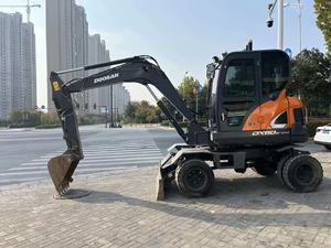Used Doosan DX60W Wheel Excavator 6 Ton Compact <b>Digger</b> for Construction and Road Work - Product Image 2