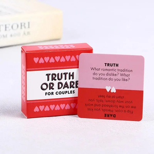 迷你情侣棋盘游戏真心话大卡小尺寸圣诞万圣节感恩节纸料情侣礼物 - Product Image 1