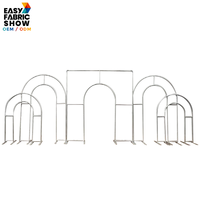 Arche de mariage vintage en aluminium robuste et détachable avec design superposé 3D pour mariages et événements