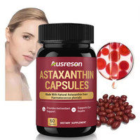 Huile d'astaxanthine en vrac sous marque privée, antioxydant, produits de soin blanchissants pour la peau, suppléments naturels, capsules d'astaxanthine 12 mg 24 mg