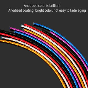 Jeu de câbles de frein pour <span class=keywords><strong>vtt</strong></span> et vélo de route, kit de dérailleur, boîtier de changement, liens en alliage d'aluminium, ligne - Product Image 4