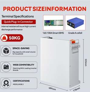 Dawnice 10kwh 5kwh พลังงานแสงอาทิตย์ติดผนัง15kwh 51.2V 48V 100AH แบตเตอรี่200ah 300ah Lifepo4แบตเตอรี่ลิเธียมไอออน - Product Image 2